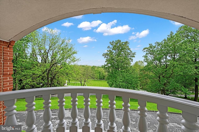 view of balcony