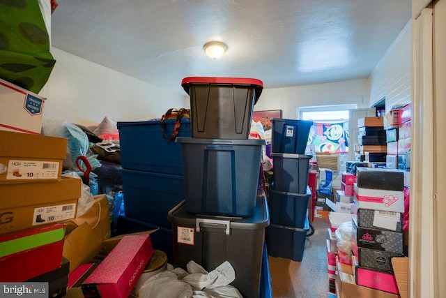 view of storage room