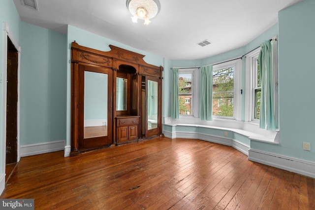 interior space featuring dark hardwood / wood-style flooring