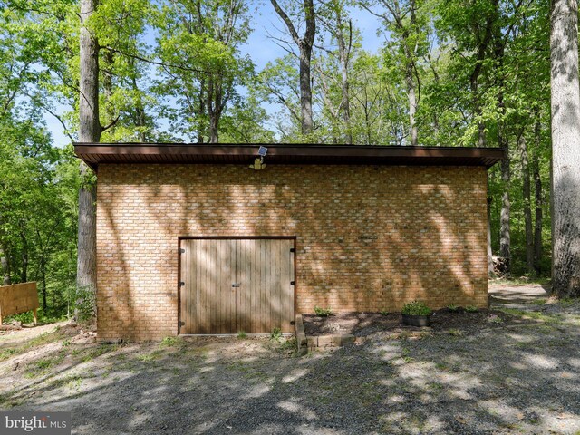 view of outbuilding