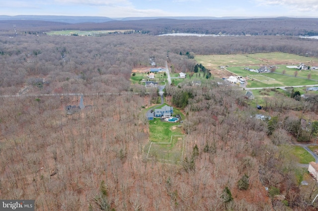 view of aerial view