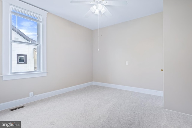 1722 Selma Ave, Halethorpe, MD 21227 - empty room with carpet floors and ceiling fan