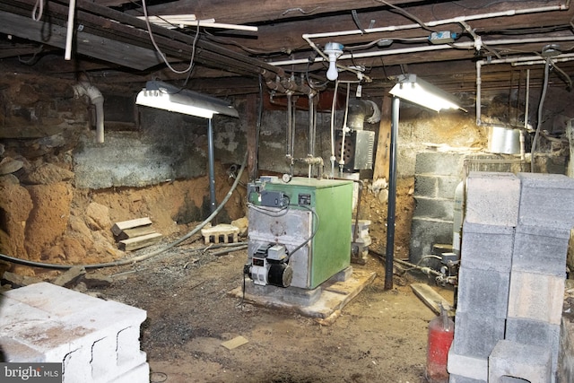 view of basement