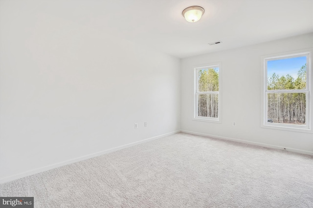 view of carpeted empty room