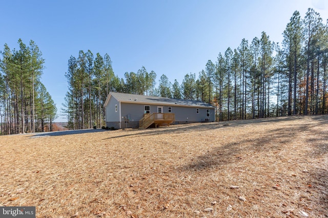 view of rear view of property