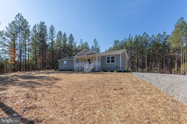 view of ranch-style house