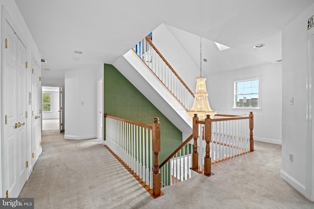 corridor featuring carpet floors