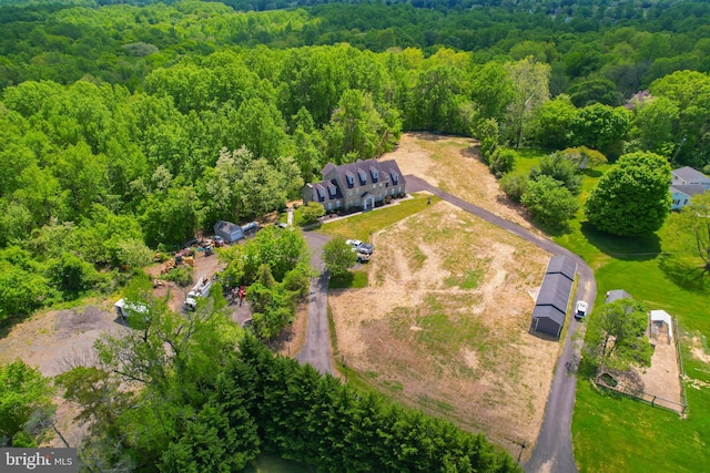 view of aerial view