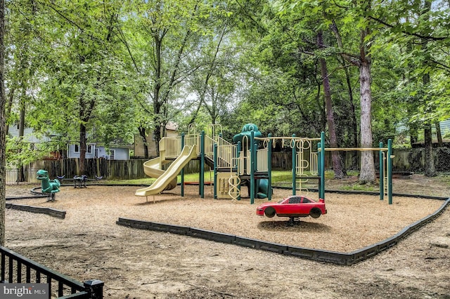 view of play area