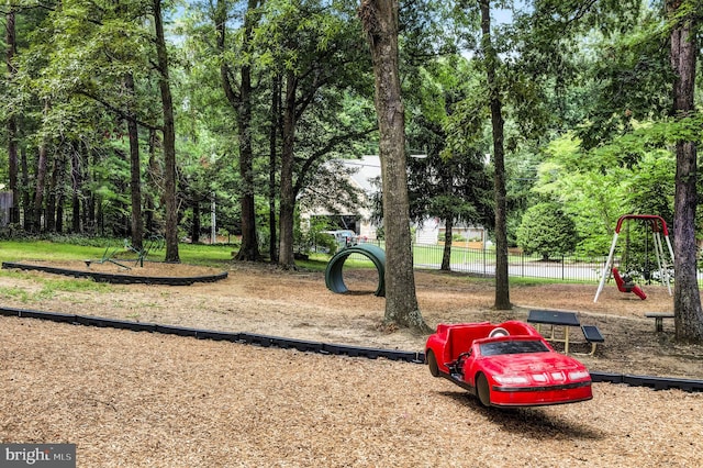 view of jungle gym