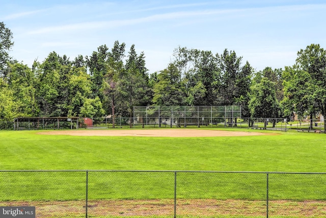 surrounding community featuring a lawn