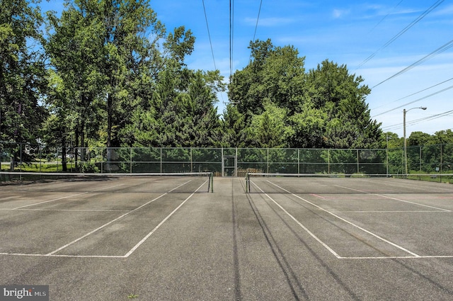 view of sport court