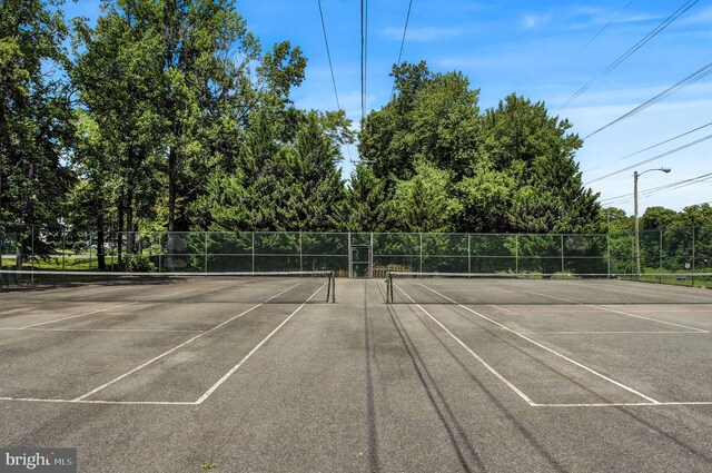 view of tennis court