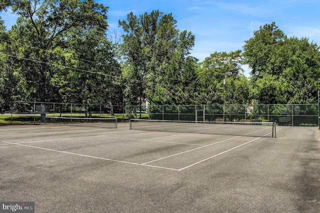 view of tennis court