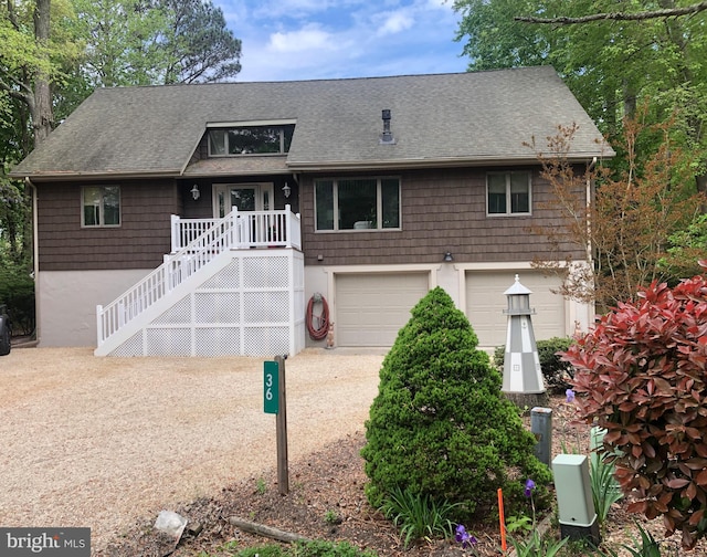 view of front of house featuring a garage