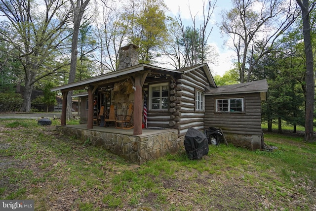 view of rear view of property