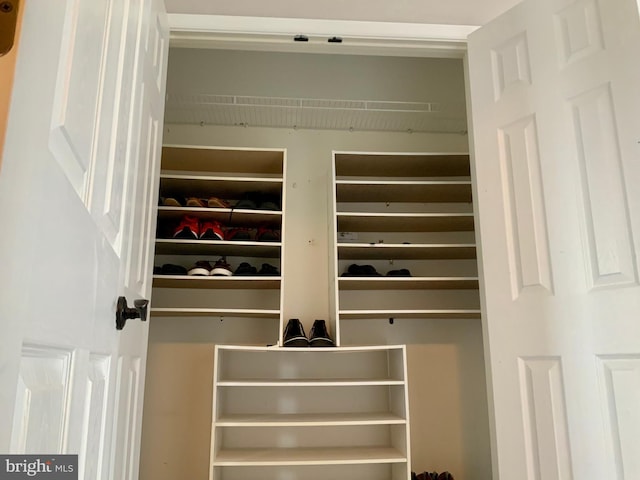 view of closet