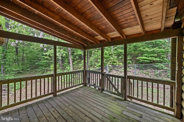 view of wooden terrace