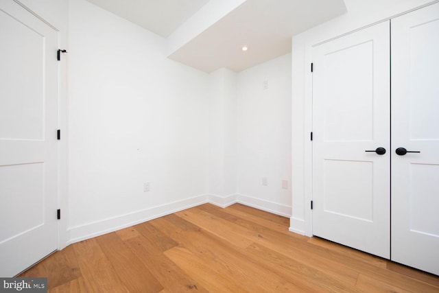 interior space featuring light hardwood / wood-style floors