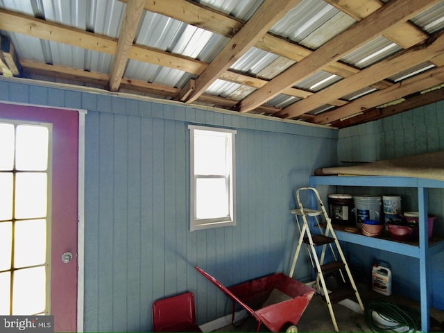 view of storage room