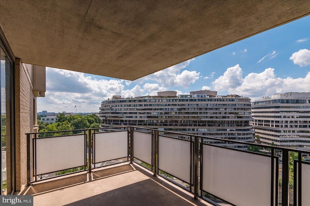 view of balcony