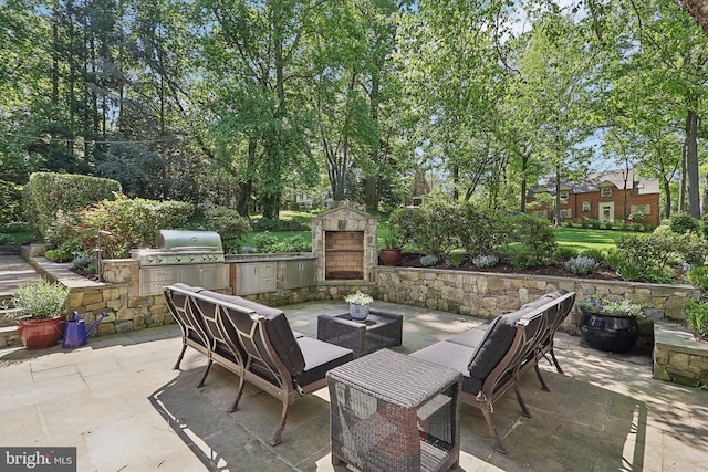 view of patio / terrace featuring area for grilling