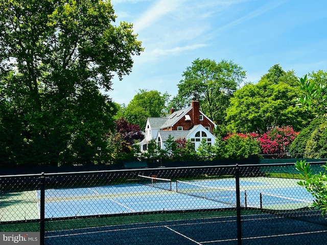 view of tennis court