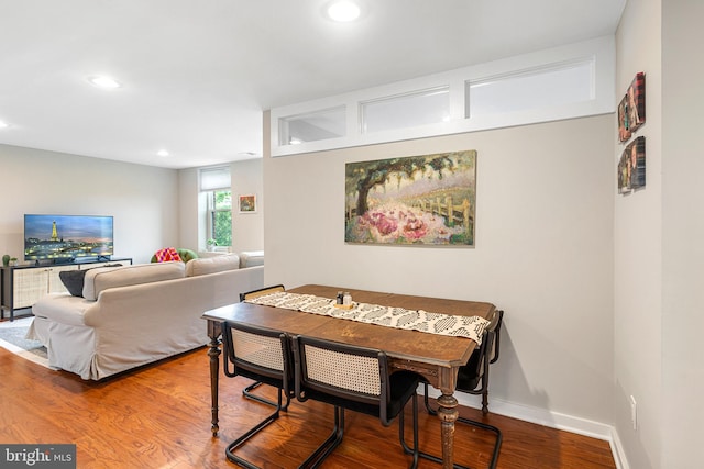 dining room featuring hardwood / wood-style floors