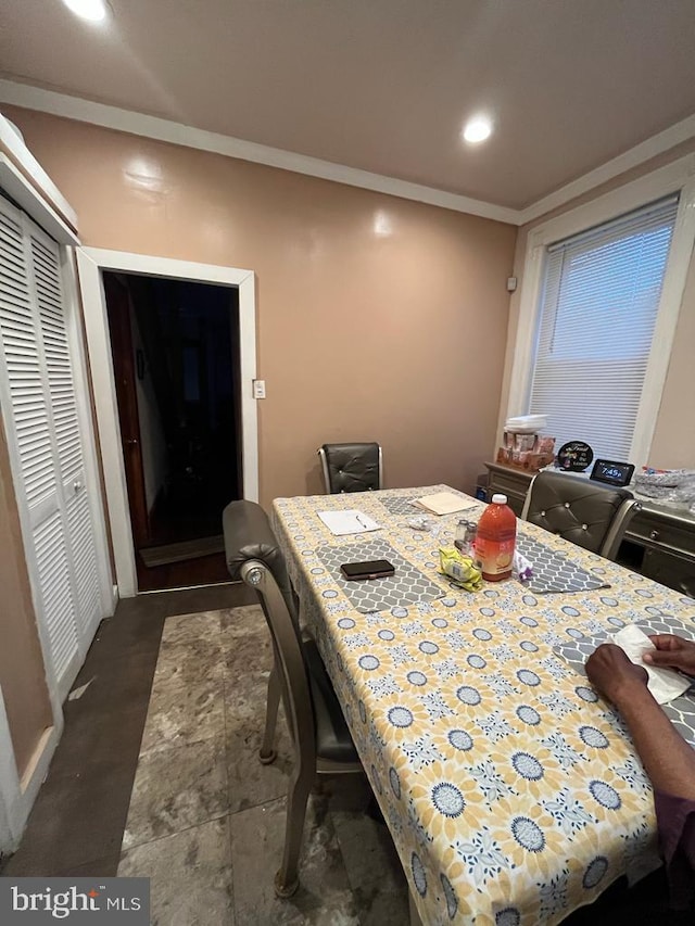 view of dining room