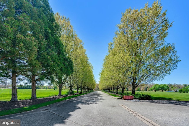 view of road