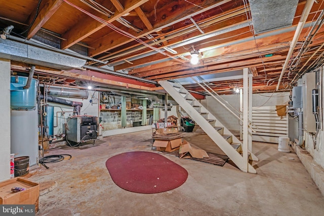 view of basement