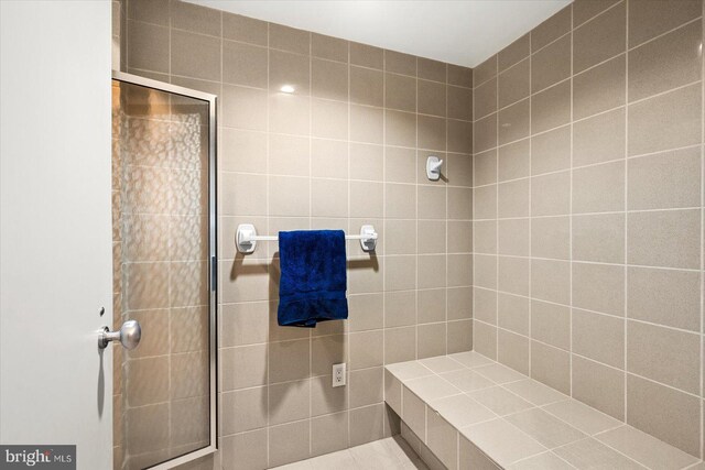 bathroom with walk in shower