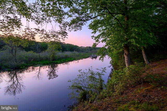 view of water view