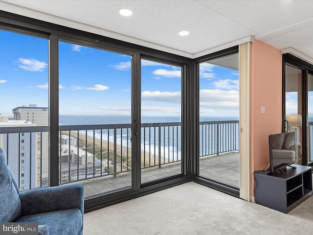 view of sunroom