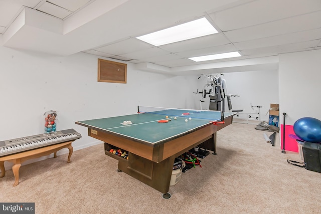 409 Hilltop Rd, Strasburg, PA 17579 - playroom with a drop ceiling and carpet flooring