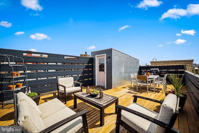 view of patio / terrace featuring outdoor lounge area