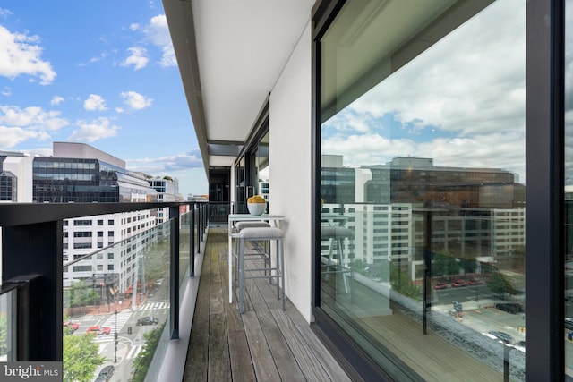 view of balcony