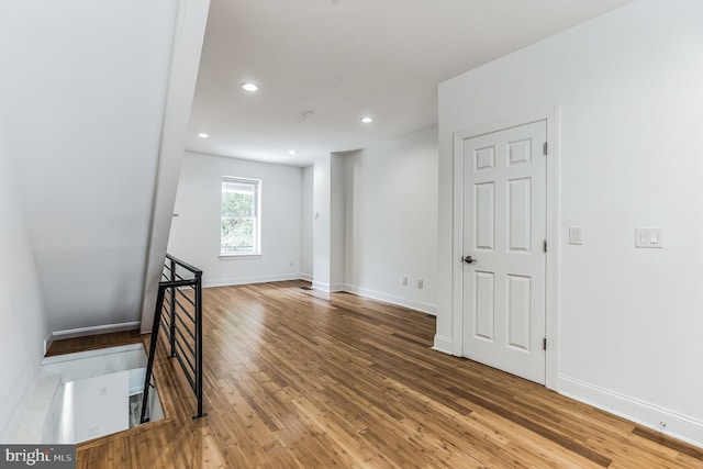 interior space with wood-type flooring