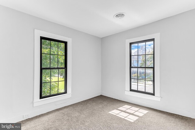 view of carpeted empty room