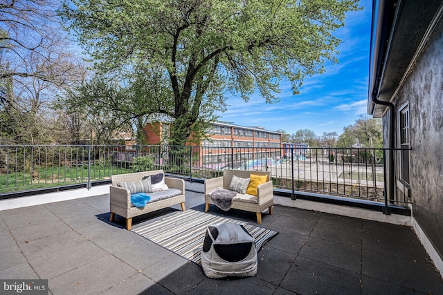 view of terrace with outdoor lounge area