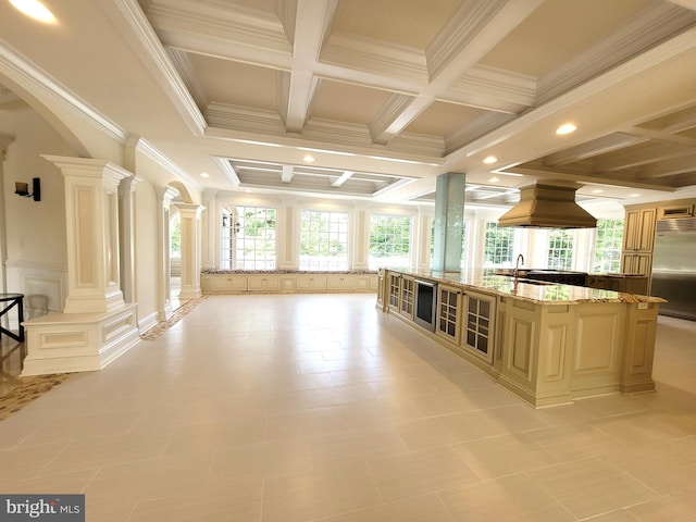 interior space featuring sink