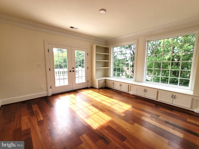 interior space with french doors