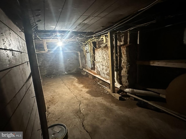 view of basement