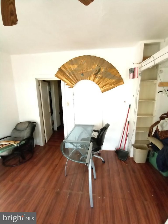 interior space featuring hardwood / wood-style floors