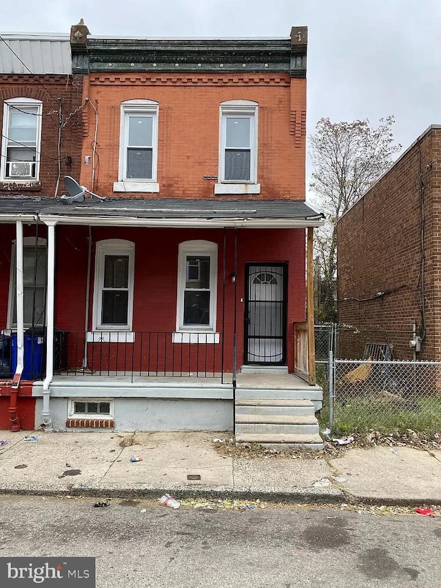 multi unit property with covered porch