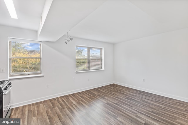 interior space featuring dark wood-type flooring