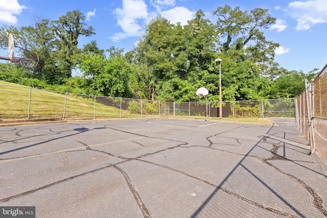 view of basketball court