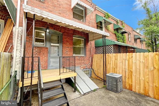 exterior space with central AC unit