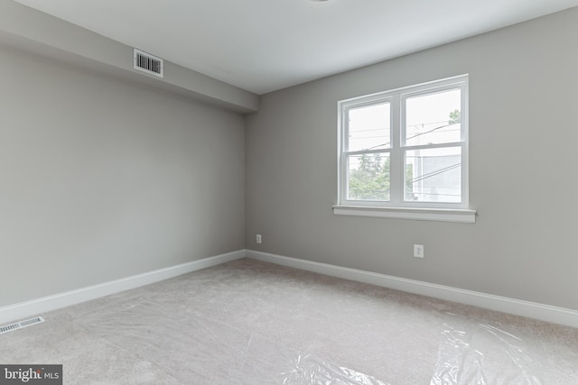 view of carpeted empty room