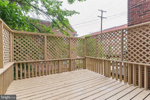 view of wooden terrace